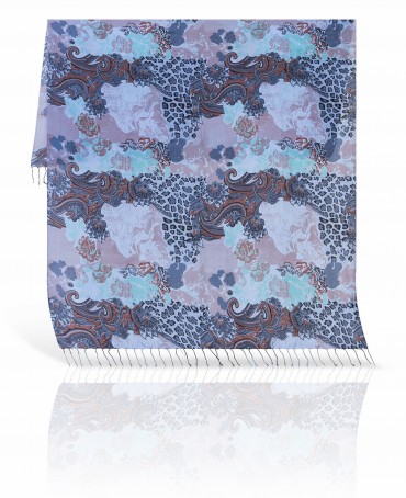 Палантин Женский S40-ANIMAL.PAIS/SKY